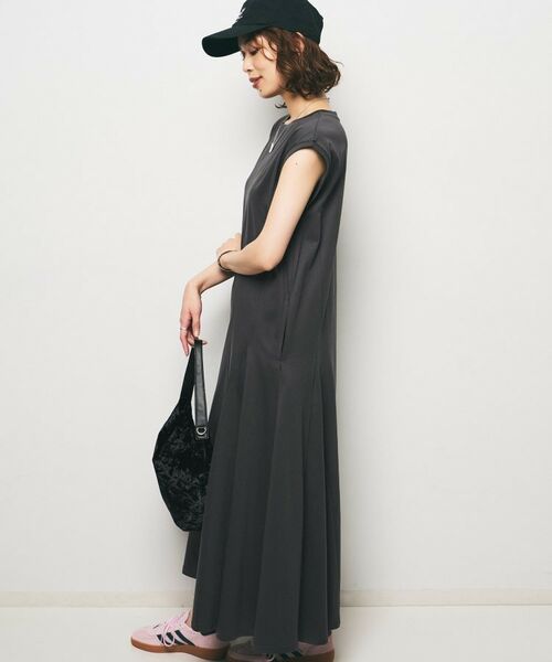 UNTITLED / アンタイトル ロング・マキシ丈ワンピース | 【Audrey and John Wad】ダブルシルケット天竺ワンピース | 詳細3