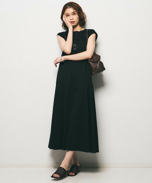 UNTITLED / アンタイトル ロング・マキシ丈ワンピース | 【Audrey and John Wad】ダブルシルケット天竺ワンピース | 詳細8