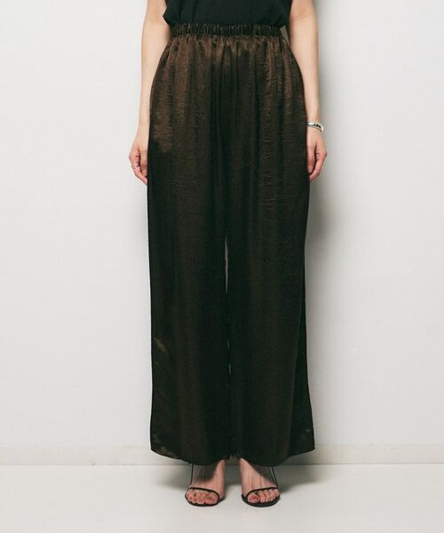 UNTITLED / アンタイトル パンツ | 【GREY CHORD】LISA（リサ）サテンワイドパンツ | 詳細10