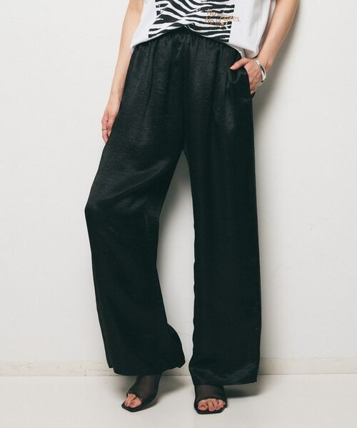 UNTITLED / アンタイトル パンツ | 【GREY CHORD】LISA（リサ）サテンワイドパンツ | 詳細2