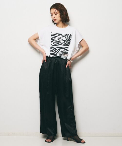UNTITLED / アンタイトル パンツ | 【GREY CHORD】LISA（リサ）サテンワイドパンツ | 詳細4