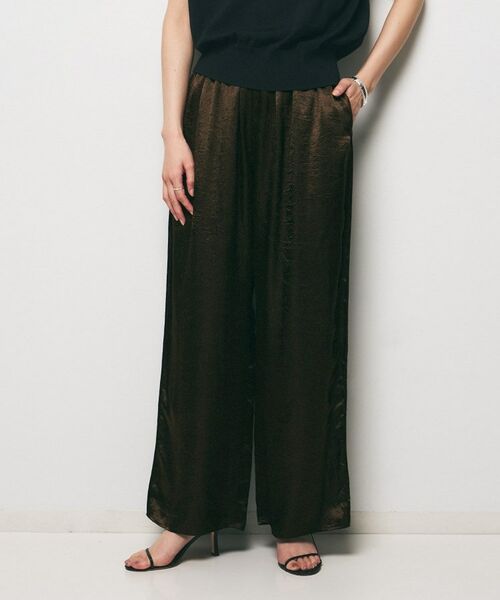 UNTITLED / アンタイトル パンツ | 【GREY CHORD】LISA（リサ）サテンワイドパンツ | 詳細6