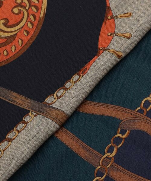 UNTITLED / アンタイトル マフラー・ショール・スヌード・ストール | 【リバーシブル】プリントストール | 詳細2