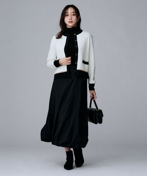 UNTITLED / アンタイトル カットソー | 【ハイネック/レイヤード/重ね着におすすめ】トリコットベロア シアーインナー | 詳細8