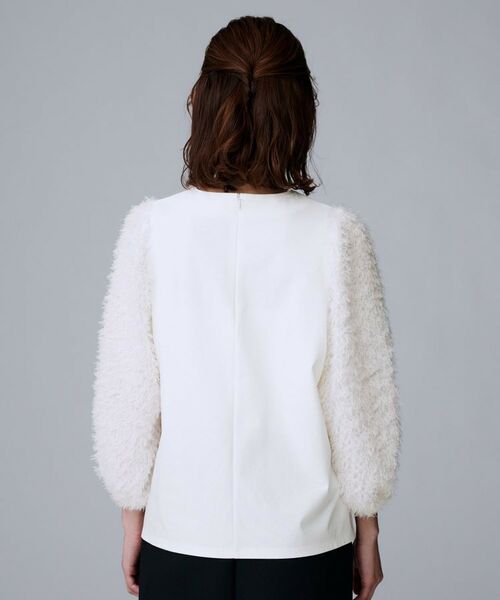 UNTITLED / アンタイトル カットソー | 【丸首/Tシャツ風/短丈】シャギースリーブ ポンチカットソー | 詳細12