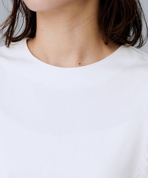 UNTITLED / アンタイトル カットソー | 【丸首/Tシャツ風/短丈】シャギースリーブ ポンチカットソー | 詳細13