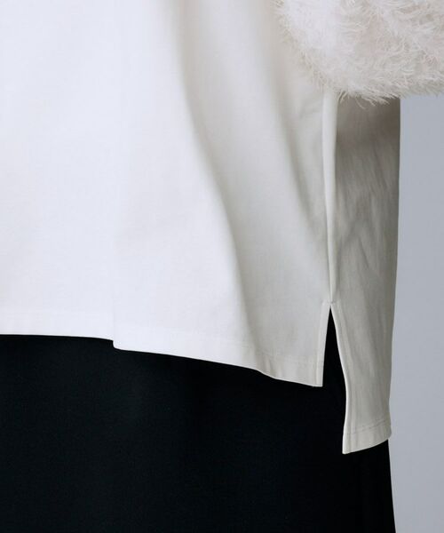UNTITLED / アンタイトル カットソー | 【丸首/Tシャツ風/短丈】シャギースリーブ ポンチカットソー | 詳細16