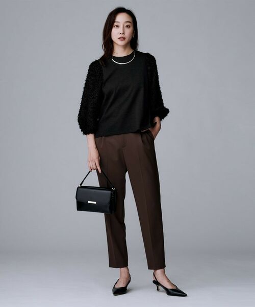 UNTITLED / アンタイトル カットソー | 【丸首/Tシャツ風/短丈】シャギースリーブ ポンチカットソー | 詳細8