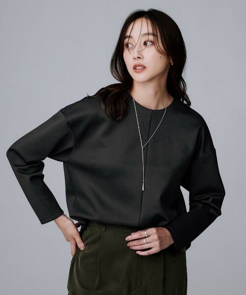 UNTITLED / アンタイトル カットソー | 【セットアップ可/スポーティートップス】ダンボールジャージ プルオーバー | 詳細11