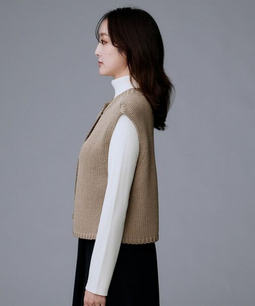 UNTITLED / アンタイトル ニット・セーター | 【レイヤード/前ボタン】2WAYニットベスト | 詳細17