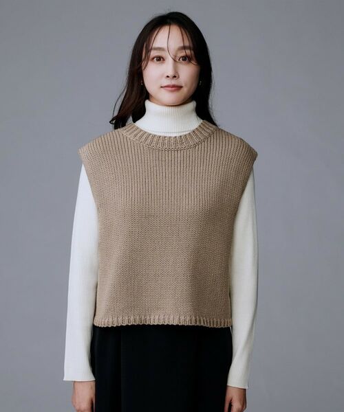 UNTITLED / アンタイトル ニット・セーター | 【レイヤード/前ボタン】2WAYニットベスト | 詳細19