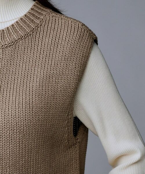 UNTITLED / アンタイトル ニット・セーター | 【レイヤード/前ボタン】2WAYニットベスト | 詳細23