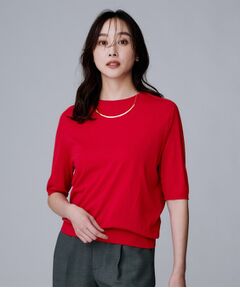 UNTITLED / アンタイトル ニット・セーター | 【アンサンブル可/六分袖/洗える】ウールシルクニット