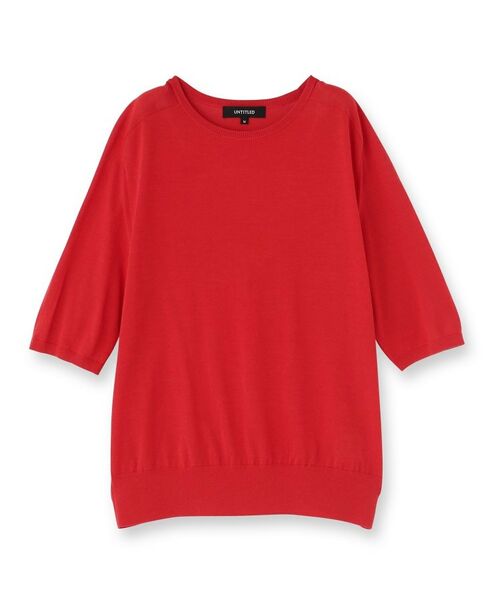 UNTITLED / アンタイトル ニット・セーター | 【アンサンブル可/六分袖/洗える】ウールシルクニット | 詳細1