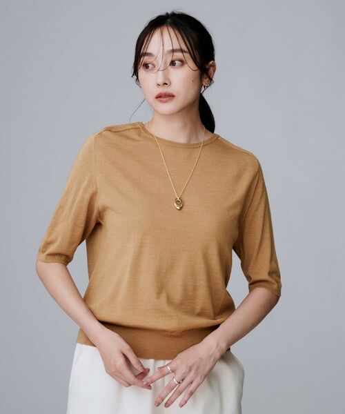 UNTITLED / アンタイトル ニット・セーター | 【アンサンブル可/六分袖/洗える】ウールシルクニット | 詳細13