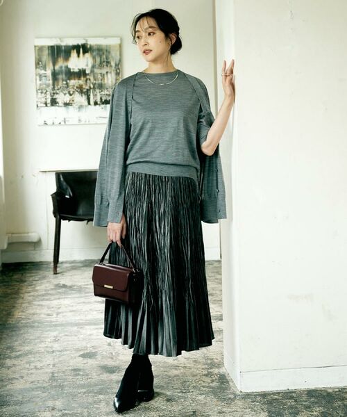 UNTITLED / アンタイトル ニット・セーター | 【アンサンブル可/六分袖/洗える】ウールシルクニット | 詳細3