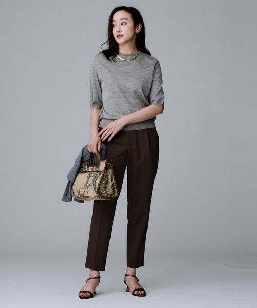 UNTITLED / アンタイトル ニット・セーター | 【アンサンブル可/六分袖/洗える】ウールシルクニット | 詳細6