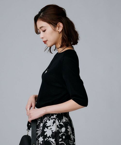 UNTITLED / アンタイトル ニット・セーター | 【アンサンブル可/六分袖/洗える】ウールシルクニット | 詳細9