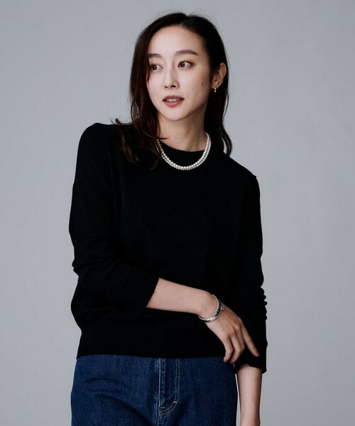 UNTITLED / アンタイトル ニット・セーター | 【フリル取り外し可/きれいめエレガント】フリルシャツレイヤード風ニット | 詳細10