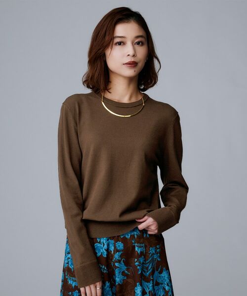 UNTITLED / アンタイトル ニット・セーター | 【フリル取り外し可/きれいめエレガント】フリルシャツレイヤード風ニット | 詳細17