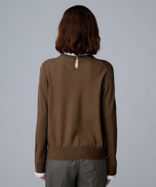 UNTITLED / アンタイトル ニット・セーター | 【フリル取り外し可/きれいめエレガント】フリルシャツレイヤード風ニット | 詳細23