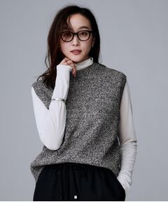 UNTITLED / アンタイトル ベスト | 【重ね着レイヤードに】杢調ニットベスト