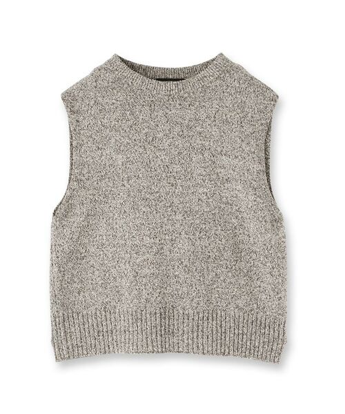 UNTITLED / アンタイトル ベスト | 【重ね着レイヤードに】杢調ニットベスト | 詳細1