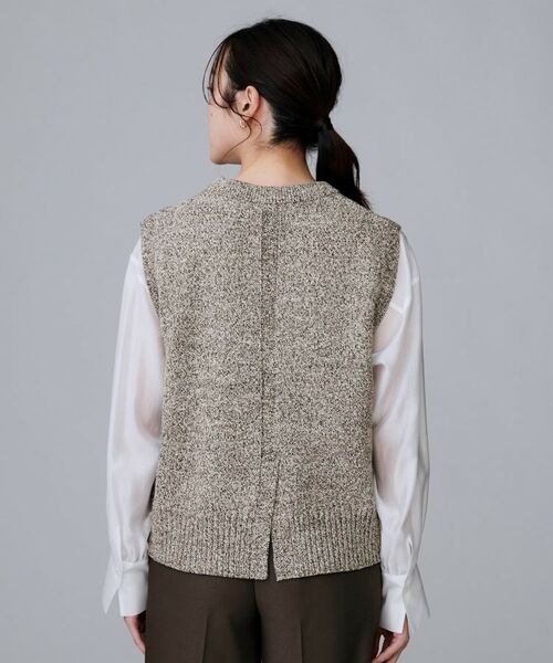 UNTITLED / アンタイトル ベスト | 【重ね着レイヤードに】杢調ニットベスト | 詳細18