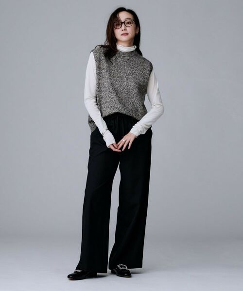 UNTITLED / アンタイトル ベスト | 【重ね着レイヤードに】杢調ニットベスト | 詳細8