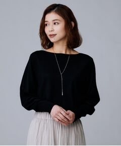 UNTITLED / アンタイトル ニット・セーター | 【アンサンブル可/薄手/オフィス】シルクウールカシミヤ ドルマンスリーブニット