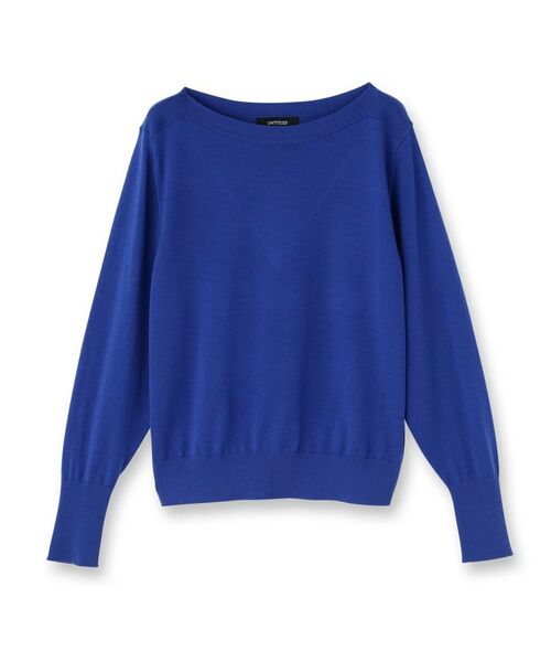 UNTITLED / アンタイトル ニット・セーター | 【アンサンブル可/薄手/オフィス】シルクウールカシミヤ ドルマンスリーブニット | 詳細1