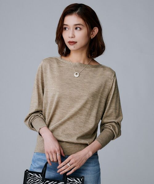 UNTITLED / アンタイトル ニット・セーター | 【アンサンブル可/薄手/オフィス】シルクウールカシミヤ ドルマンスリーブニット | 詳細12