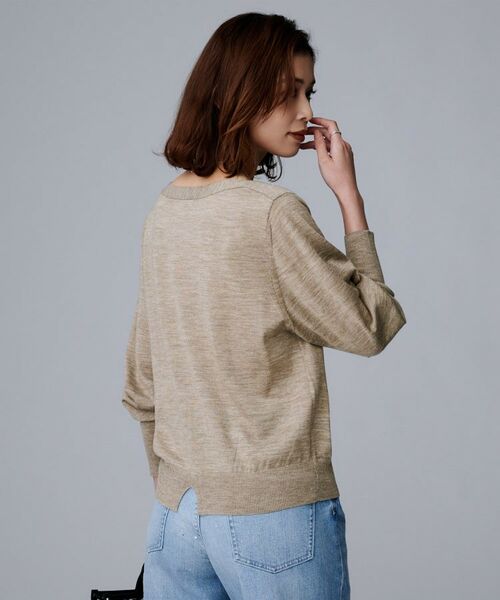 UNTITLED / アンタイトル ニット・セーター | 【アンサンブル可/薄手/オフィス】シルクウールカシミヤ ドルマンスリーブニット | 詳細13
