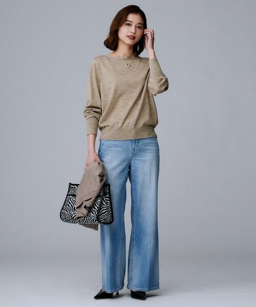 UNTITLED / アンタイトル ニット・セーター | 【アンサンブル可/薄手/オフィス】シルクウールカシミヤ ドルマンスリーブニット | 詳細15