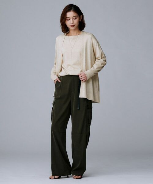 UNTITLED / アンタイトル ニット・セーター | 【アンサンブル可/薄手/オフィス】シルクウールカシミヤ ドルマンスリーブニット | 詳細21
