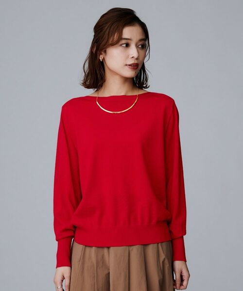 UNTITLED / アンタイトル ニット・セーター | 【アンサンブル可/薄手/オフィス】シルクウールカシミヤ ドルマンスリーブニット | 詳細26