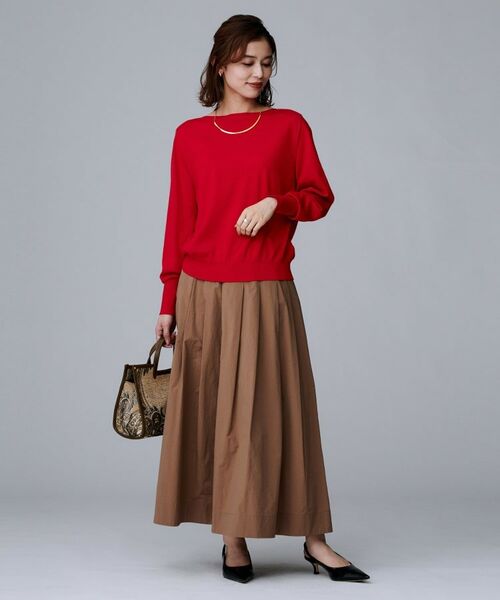 UNTITLED / アンタイトル ニット・セーター | 【アンサンブル可/薄手/オフィス】シルクウールカシミヤ ドルマンスリーブニット | 詳細27