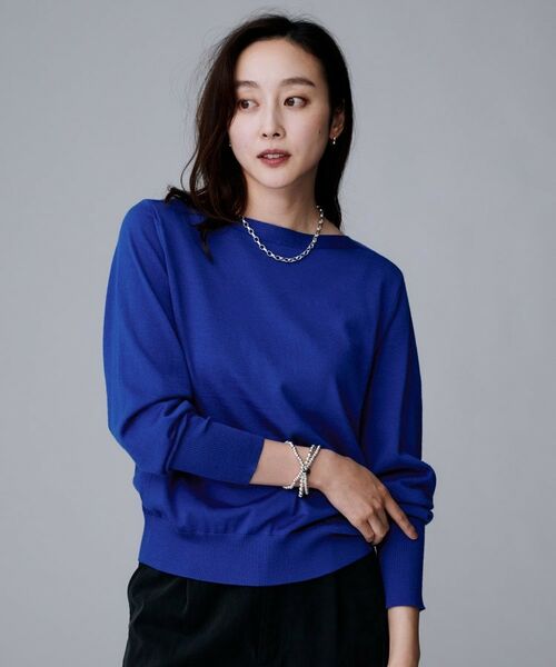 UNTITLED / アンタイトル ニット・セーター | 【アンサンブル可/薄手/オフィス】シルクウールカシミヤ ドルマンスリーブニット | 詳細29