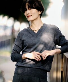 UNTITLED / アンタイトル ニット・セーター | 【洗える/きれいめ】Vネックプルオーバーニット