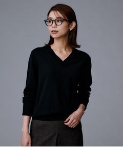 UNTITLED / アンタイトル ニット・セーター | 【洗える/きれいめ】Vネックプルオーバーニット