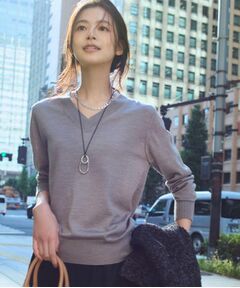 UNTITLED / アンタイトル ニット・セーター | 【洗える/きれいめ】Vネックプルオーバーニット