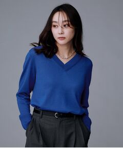 UNTITLED / アンタイトル ニット・セーター | 【洗える/きれいめ】Vネックプルオーバーニット