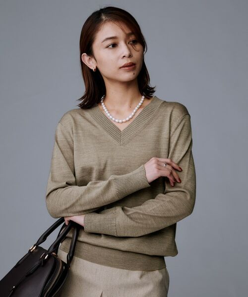 UNTITLED / アンタイトル ニット・セーター | 【洗える/きれいめ】Vネックプルオーバーニット | 詳細11