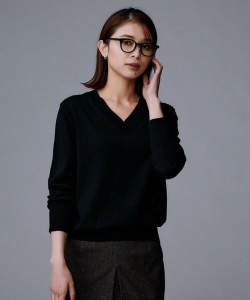 UNTITLED / アンタイトル ニット・セーター | 【洗える/きれいめ】Vネックプルオーバーニット | 詳細8