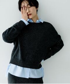 UNTITLED / アンタイトル ニット・セーター | 【セットアップ可能/ゆったりサイズ】ラメニットプルオーバー