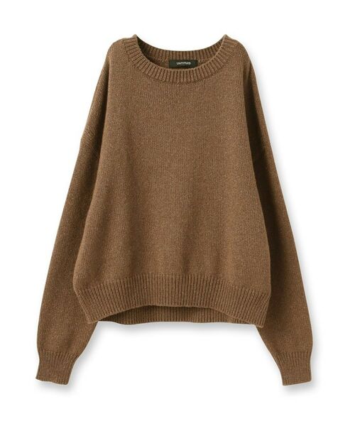 UNTITLED / アンタイトル ニット・セーター | 【セットアップ可能/ゆったりサイズ】ラメニットプルオーバー | 詳細1