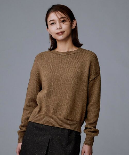 UNTITLED / アンタイトル ニット・セーター | 【セットアップ可能/ゆったりサイズ】ラメニットプルオーバー | 詳細17