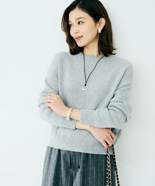 UNTITLED / アンタイトル ニット・セーター | 【セットアップ可能/ゆったりサイズ】ラメニットプルオーバー | 詳細2