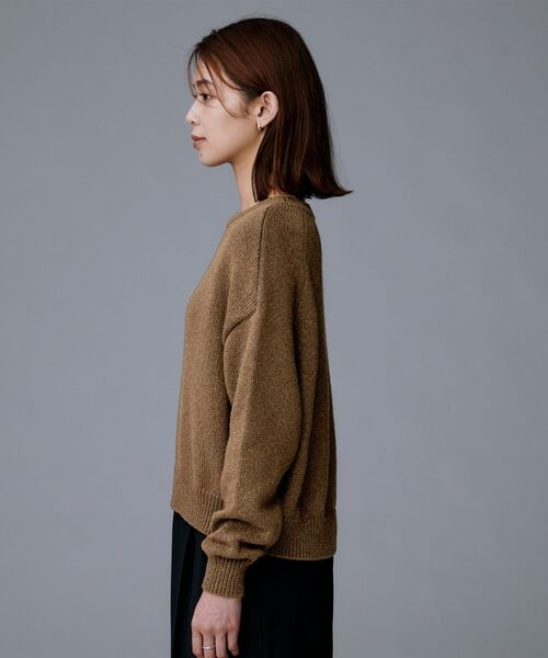 UNTITLED / アンタイトル ニット・セーター | 【セットアップ可能/ゆったりサイズ】ラメニットプルオーバー | 詳細22