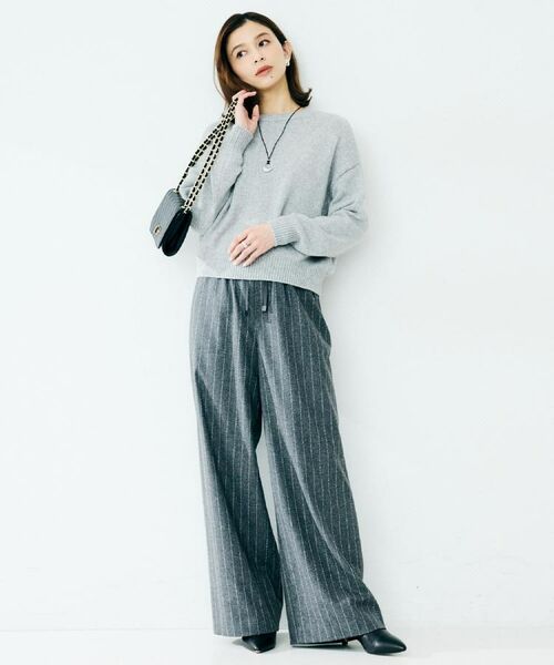 UNTITLED / アンタイトル ニット・セーター | 【セットアップ可能/ゆったりサイズ】ラメニットプルオーバー | 詳細3